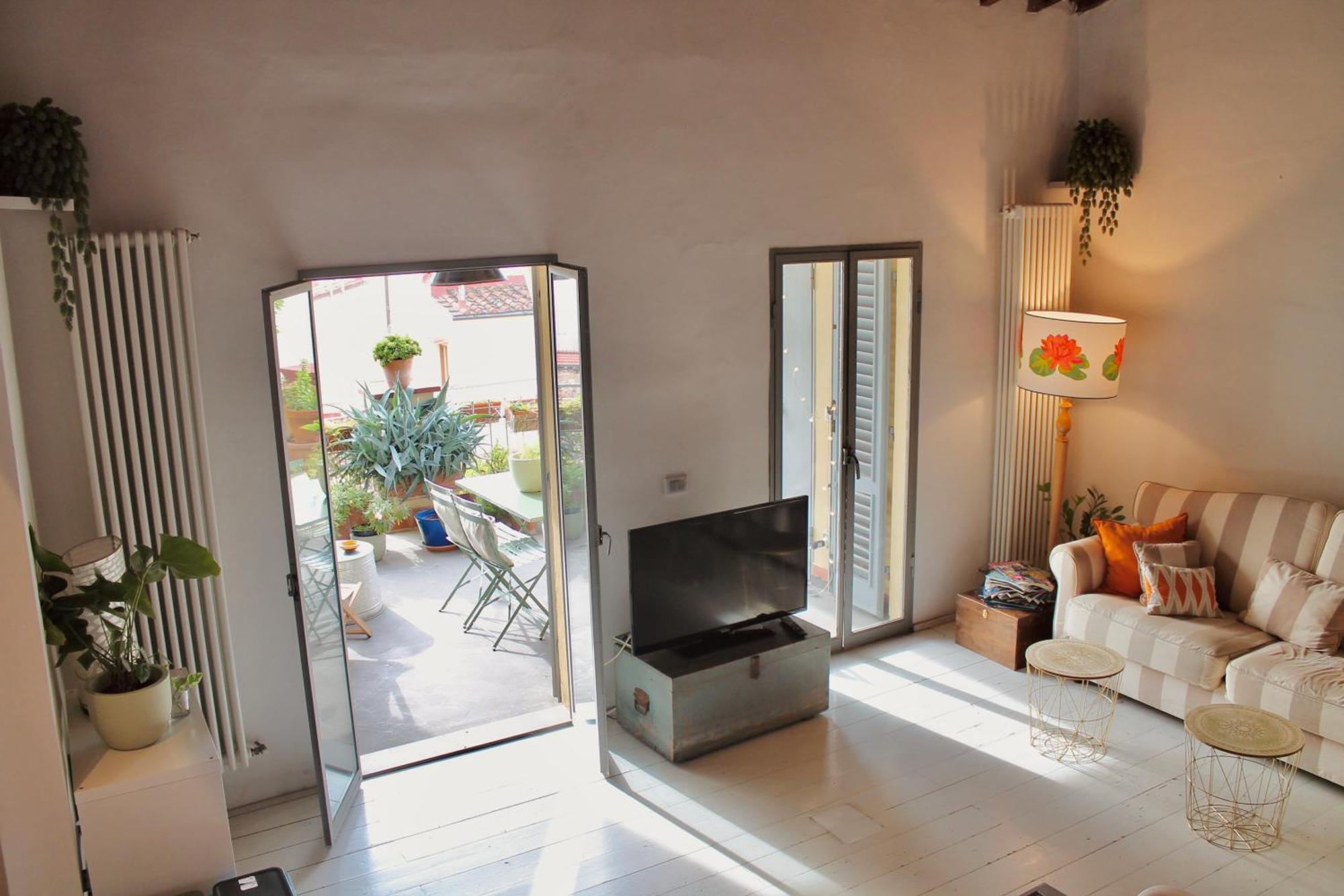 Attico Con Terrazza Su Firenze Apartment Bagian luar foto