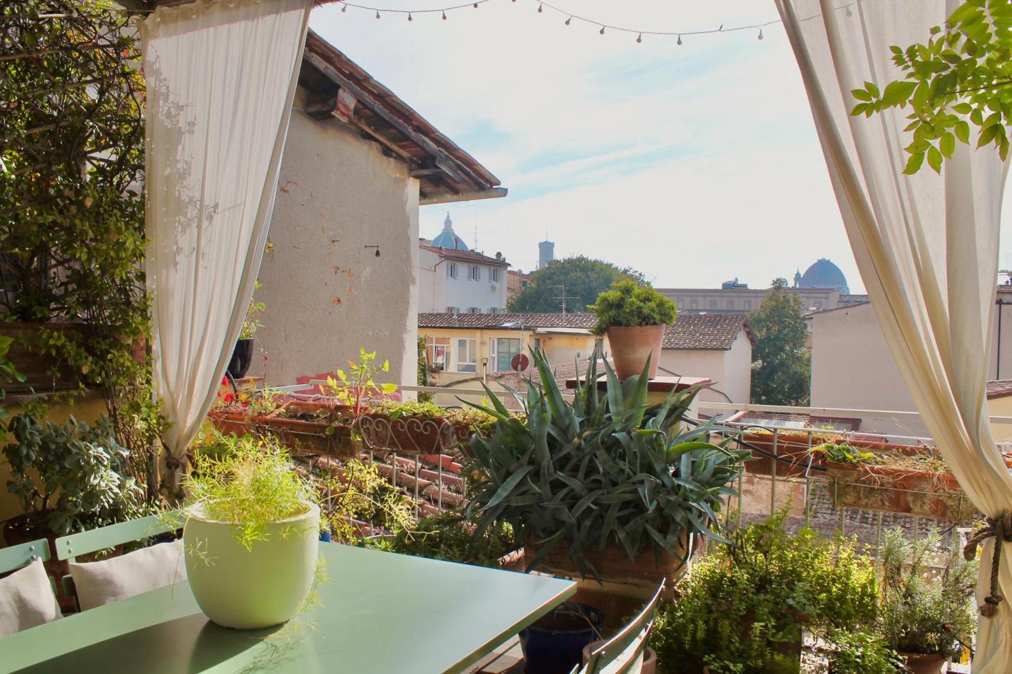 Attico Con Terrazza Su Firenze Apartment Bagian luar foto